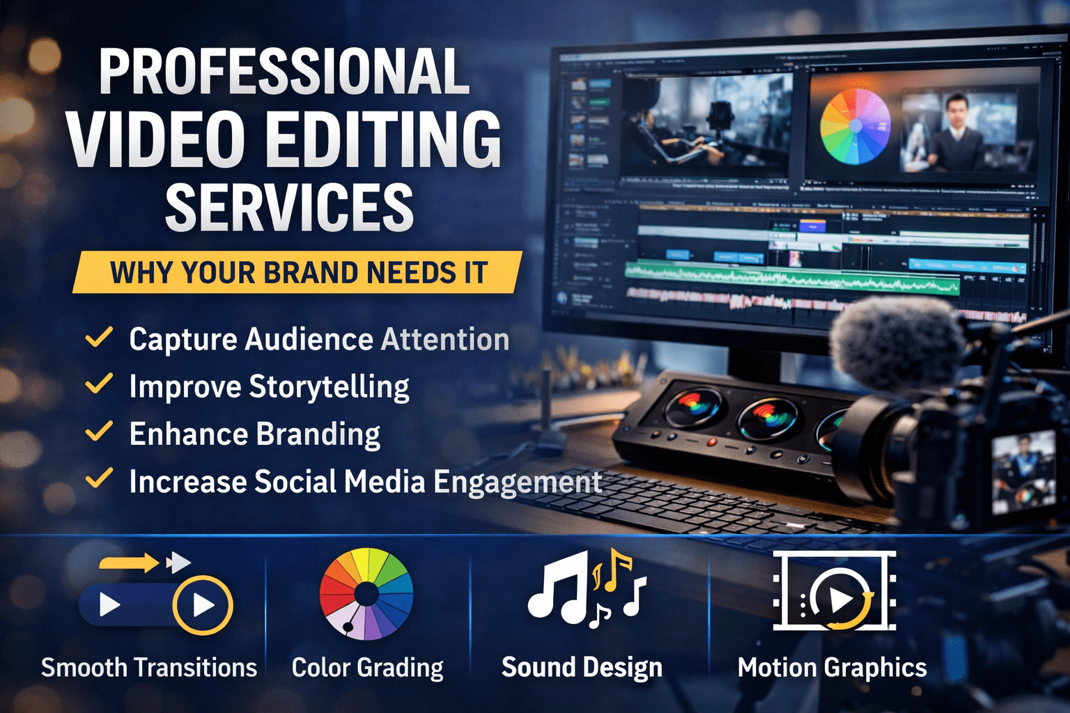 Professional video editing services