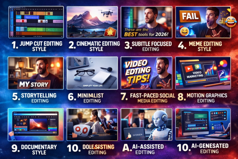 best-video-editing-styles-for-youtube-2026